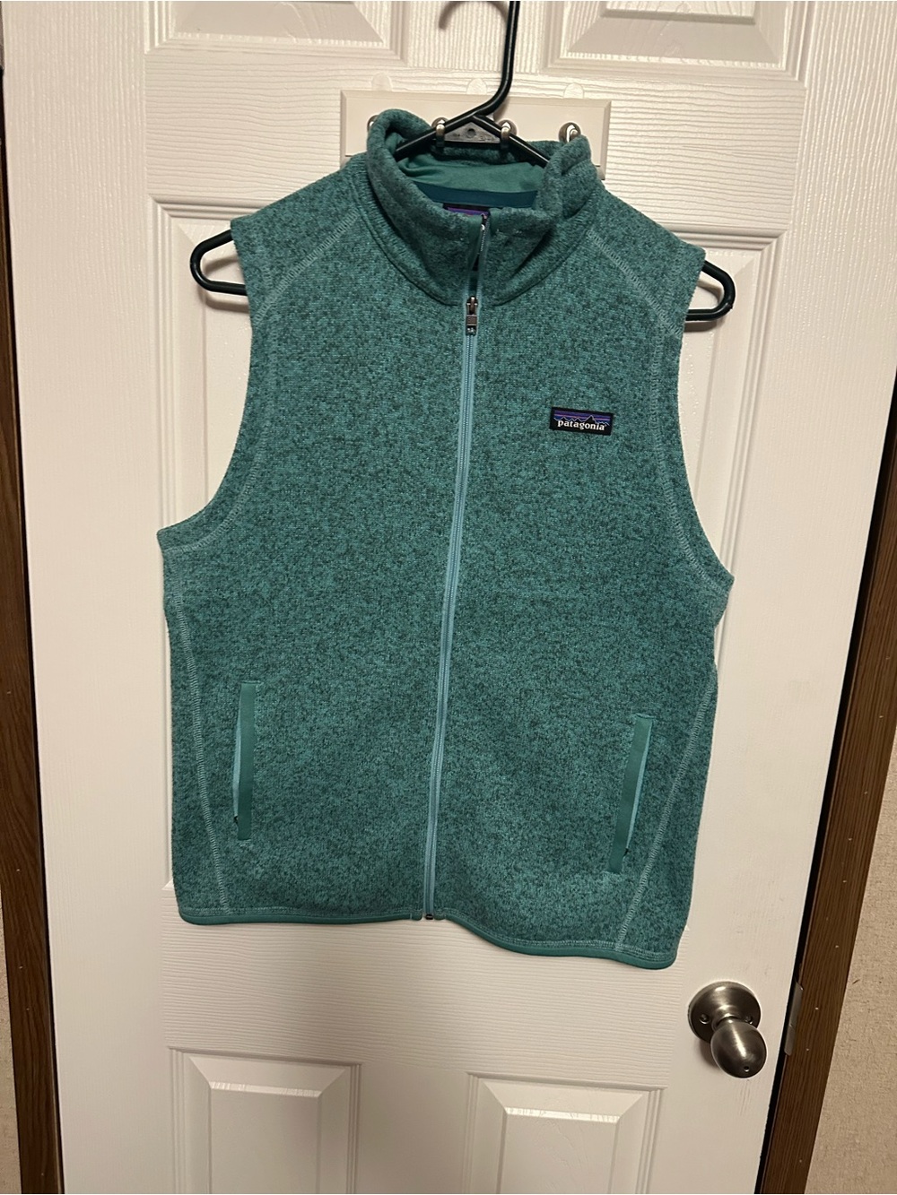 Patagonia Teal Full-Zip Fleece Vest